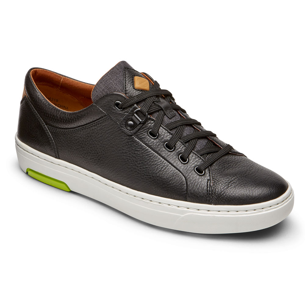 Rockport Mens Sneakers Black - Lets Walk Cupsole Lace-to-Toe - UK 732-KFOEMR